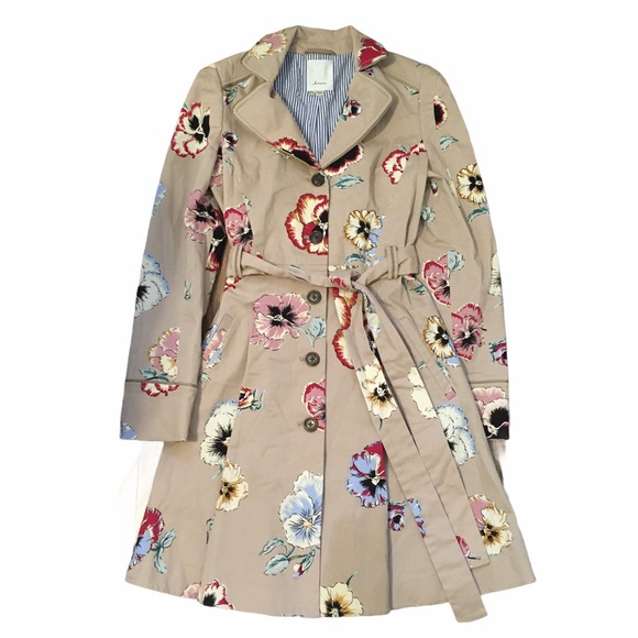 Anthropologie Jackets & Blazers - Anthropologie Elevenses Pansy Corset Trench Coat|6